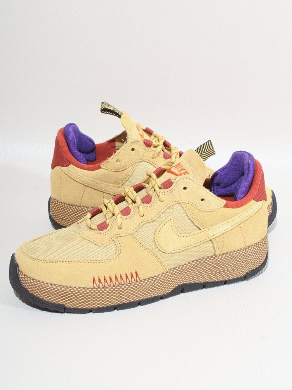 Womens Nike Air Force 1 Wild Size 7.5 Wheat FB2348-700 Sneakers Shoes